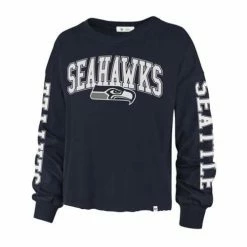 Cheap47 Brand Store 20 Budget 🛒 NFL 👚 Shirts 47 Brand 👩 Women's Seattle Seahawks Parkway Long Sleeve 👚 Shirt 👏